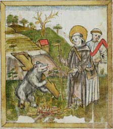 Gallus und der Bär, Historisches Bild
